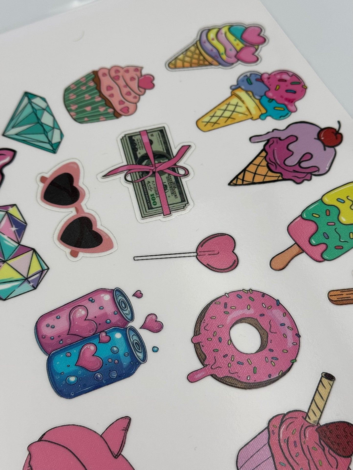 Water-Resistant Custom UV DTF Stickers