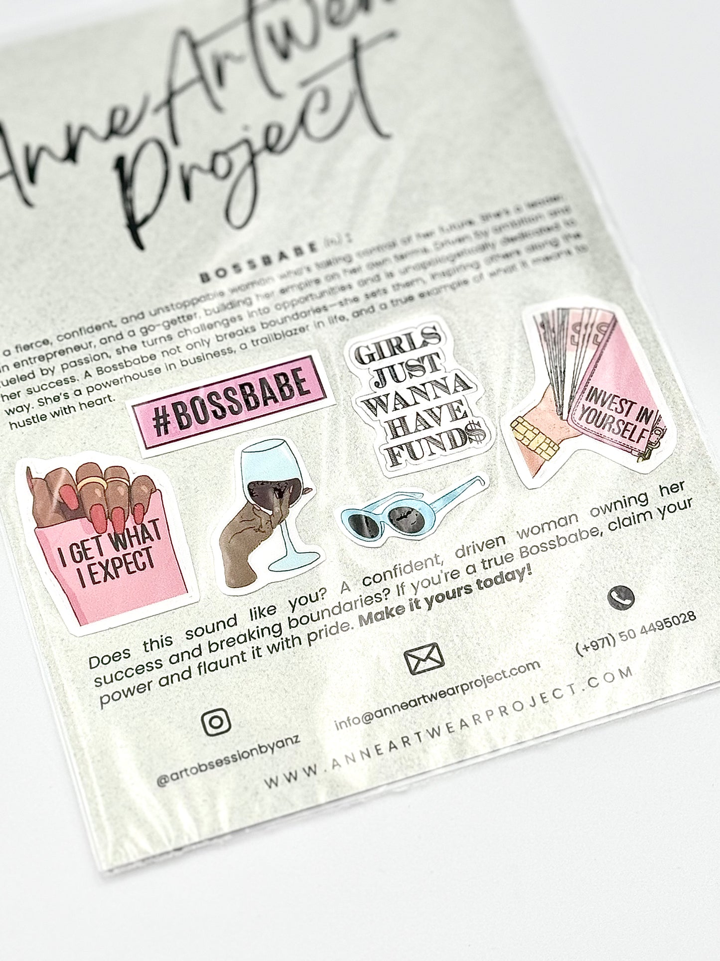 TouchTemp Custom Tumbler -  Theme: Boss Babe