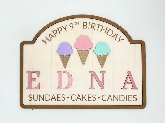 Custom Birthday Signage Display