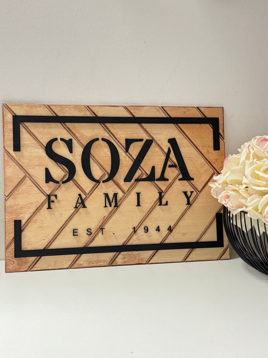 Family Name Signboard