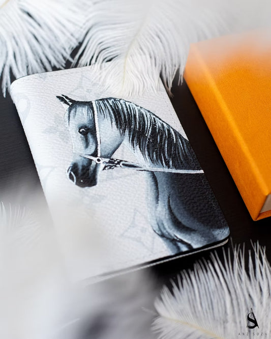 Hand-paint Customization on a Premium Italian Leather Wallet