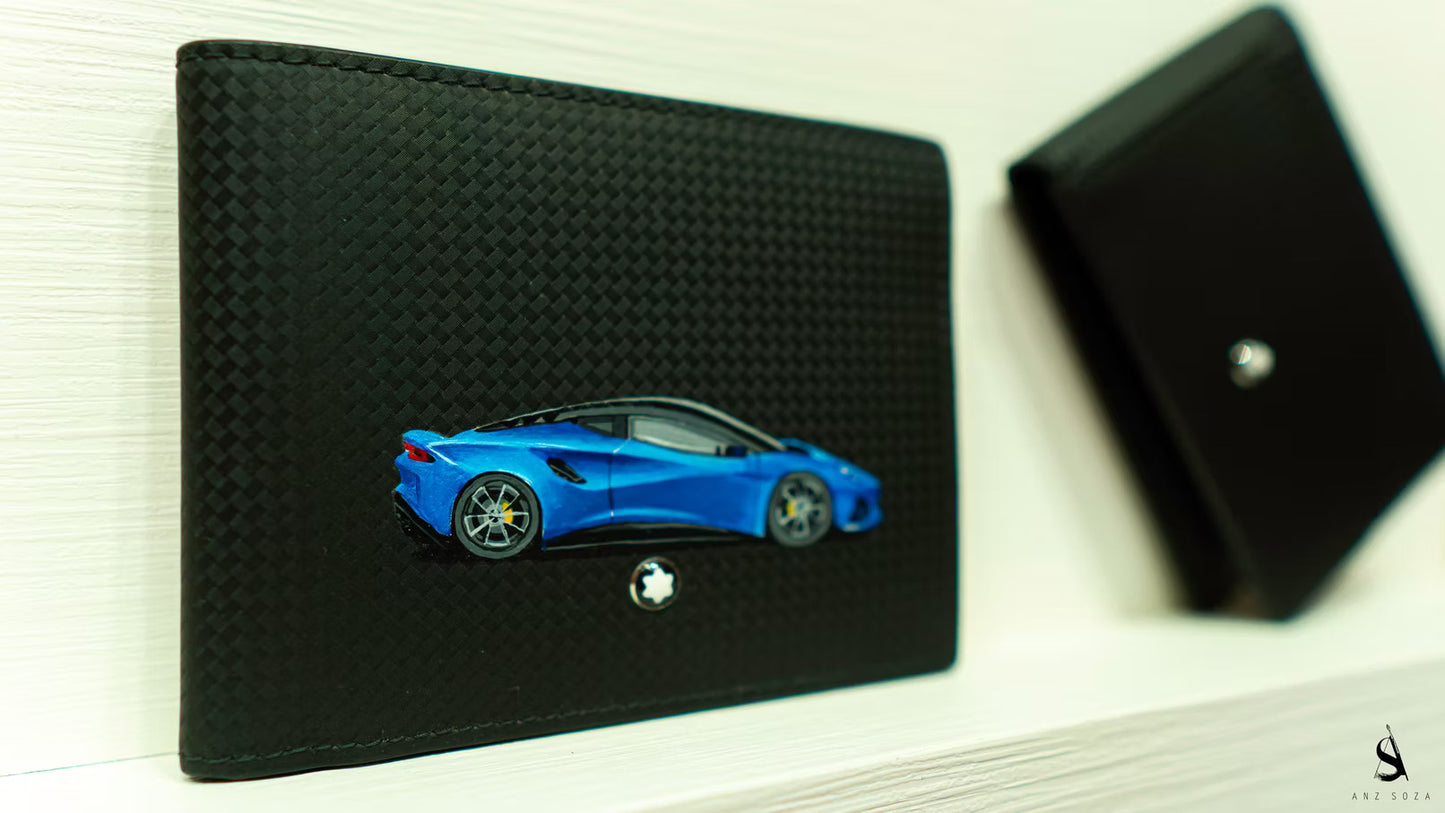 Hand-paint Customization on a Premium Italian Leather Wallet