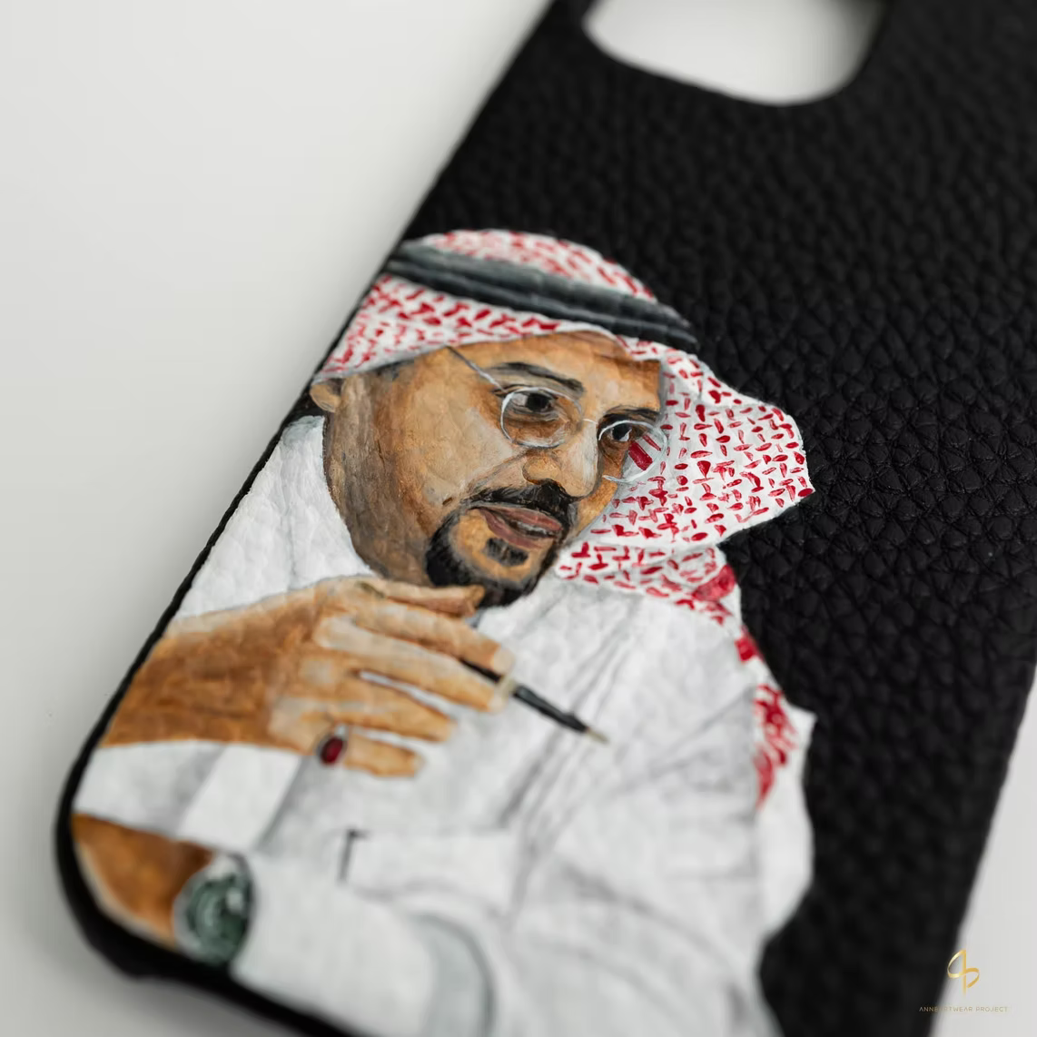 Hand-paint Customization on a Leather Phonecase