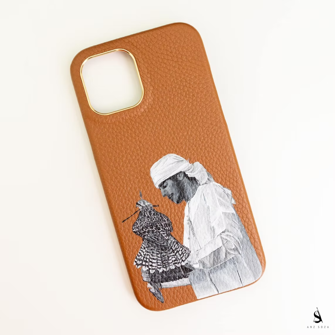 Hand-paint Customization on a Leather Phonecase